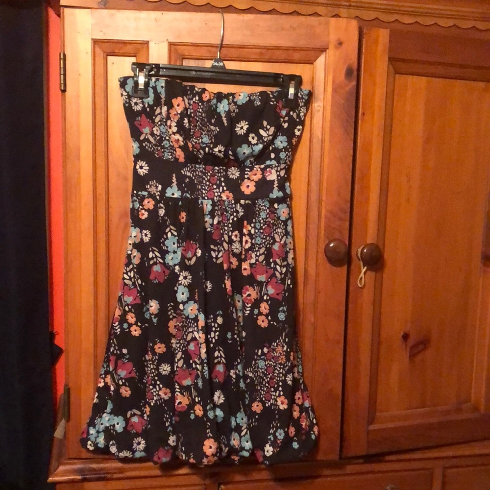 American Rag - S Strapless Knit Dress, Balloon Hem